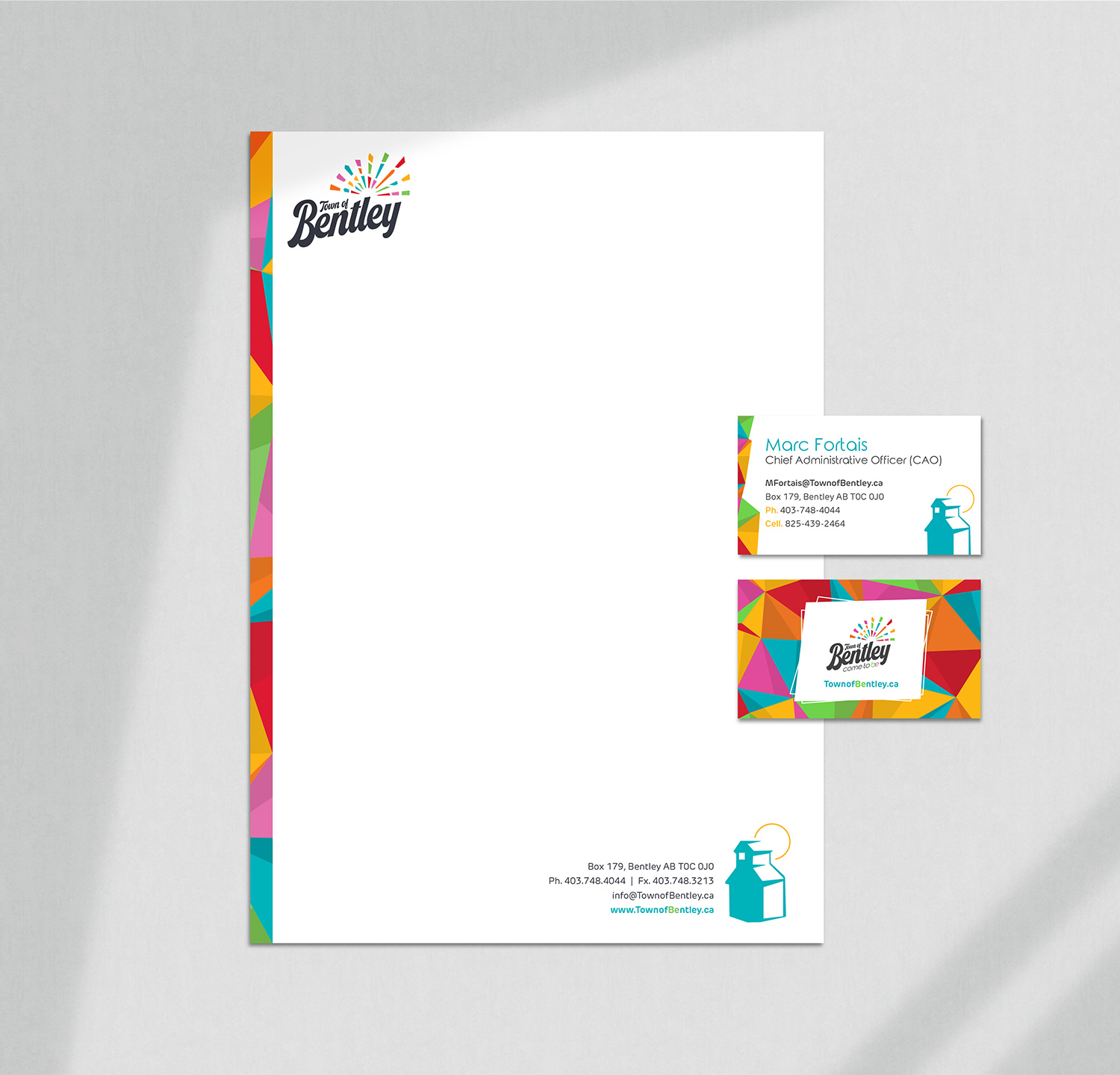 Town of Bentley Stationery Package