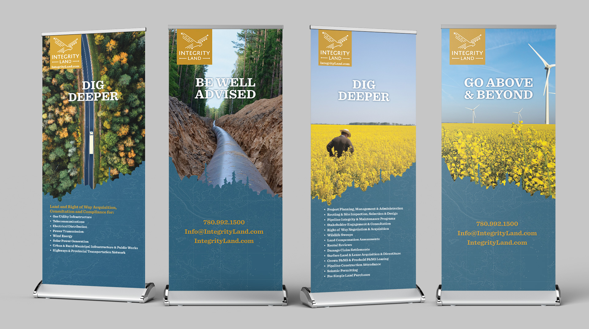 Integrity Land Rollup Banners