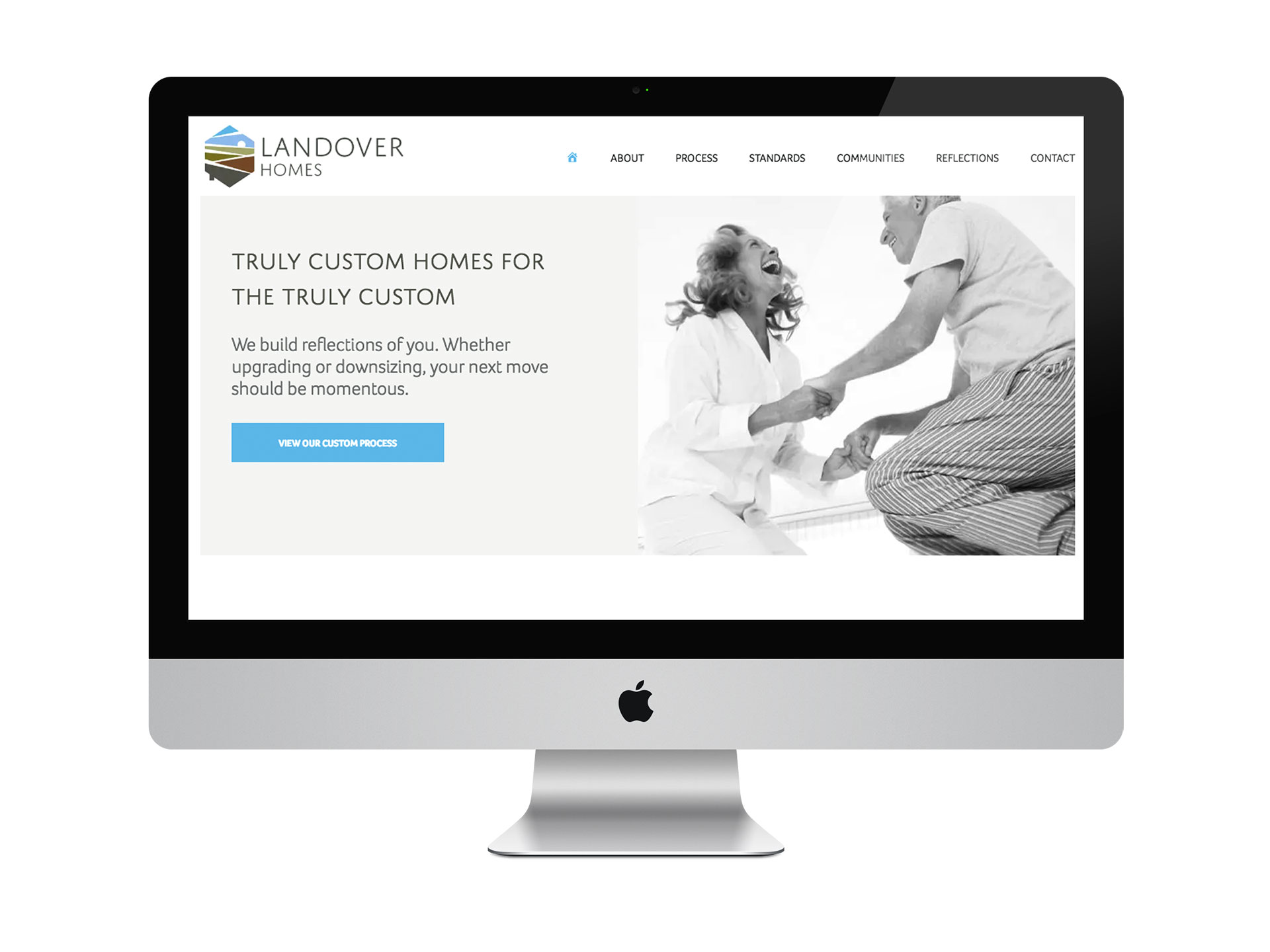 Landover Homes website-mockup