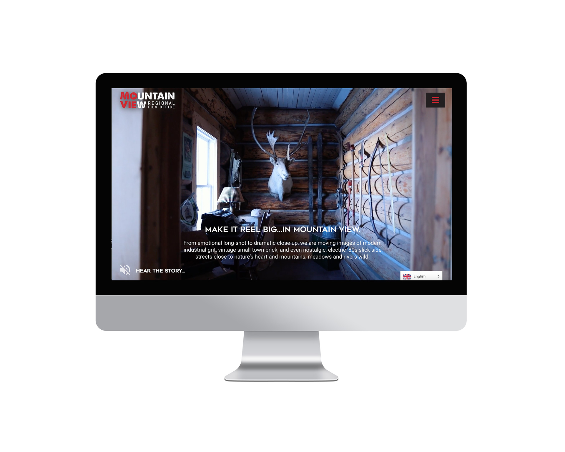 Mountain View Film website mockup